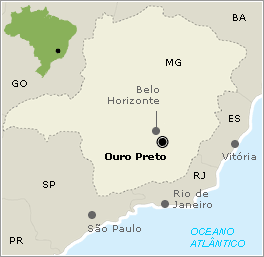 Quantos km tem de Ipatinga a Ouro Preto?