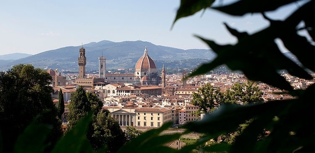 Vista geral de Florença, na Itália. Como uma das primeiras ações de Renzi como prefeito, o coração simbólico de Florença agora é uma praça apenas para pedestres 