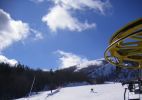 Pistas radicais e paisagens cinematogrficas atraem turistas para as montanhas nevadas italianas na