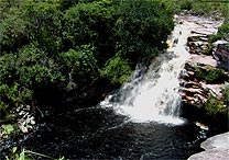 Cachoeira do Poo do Diabo, no rio Mucugezinho, a 18 km de Lenis
