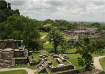 O centro do stio arqueolgico de Palenque