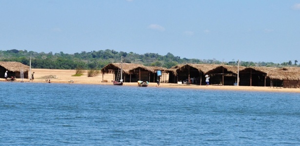 Praia de Bacuri Grande, em Esperantina, no Tocantins; praias fluviais são responsáveis pelo aumento de turistas na região - Divulgação/ADTUR - Agência de Desenvolvimento Turístico do Tocantins