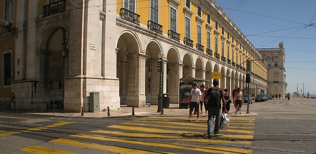 Faixa de pedestre na região da Praça do Comércio - Luna Kalil/UOL