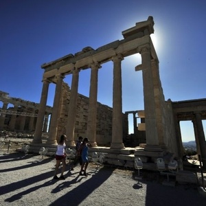 Grécia têm diminuído orçamento destinado à conservação de monumentos, como a Acrópole - Louisa Gouliamaki/AFP Photo