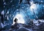 Fotógrafo revela beleza em cavernas da geleira Vatnajökull, na Islândia - Skarpi Thrainsson/Caters News/BBC
